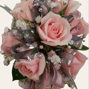 Baby Rose Pink Corsage & Boutonniere